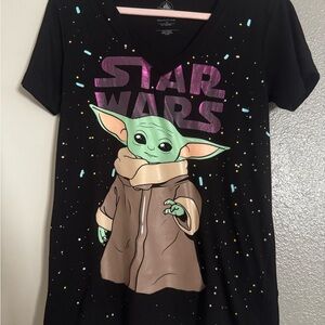 Disney Star Wars Baby Yoda Black T-Shirt